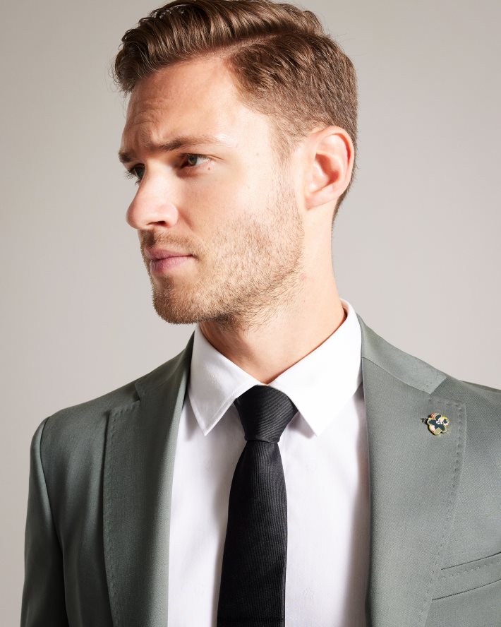 être Ted Baker Hommes lappej veste de costume en pure laine vert FR8J421387 vêtements