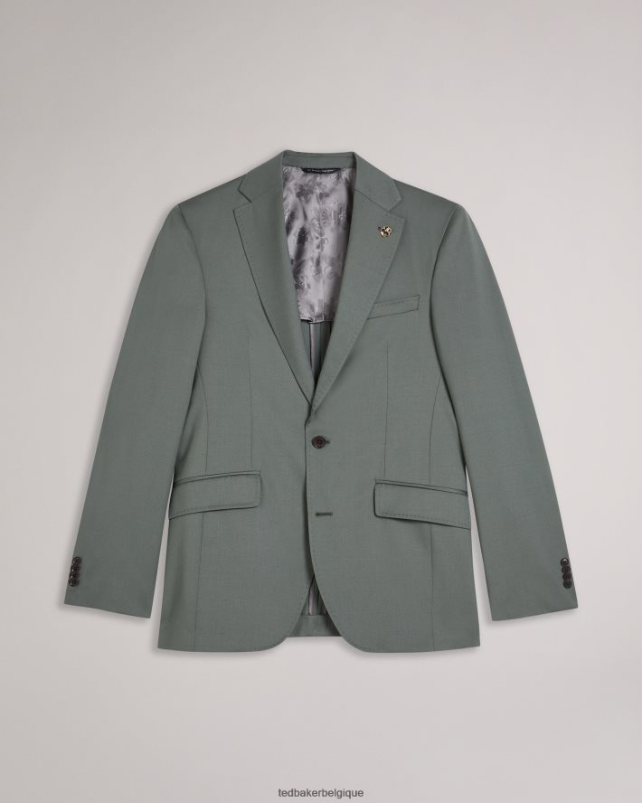 être Ted Baker Hommes lappej veste de costume en pure laine vert FR8J421387 vêtements