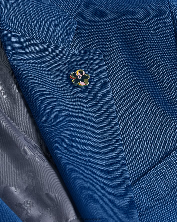 être Ted Baker Hommes siouxj veste de costume en peau de requin bleu marine marine FR8J421431 vêtements