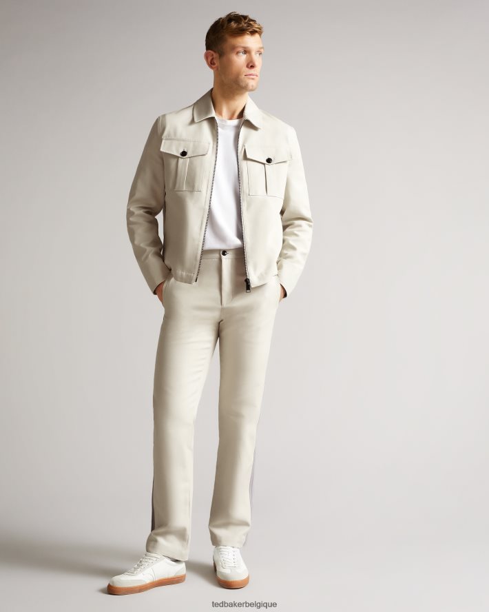 être Ted Baker Hommes veste courte bodley double face écru FR8J421527 vêtements