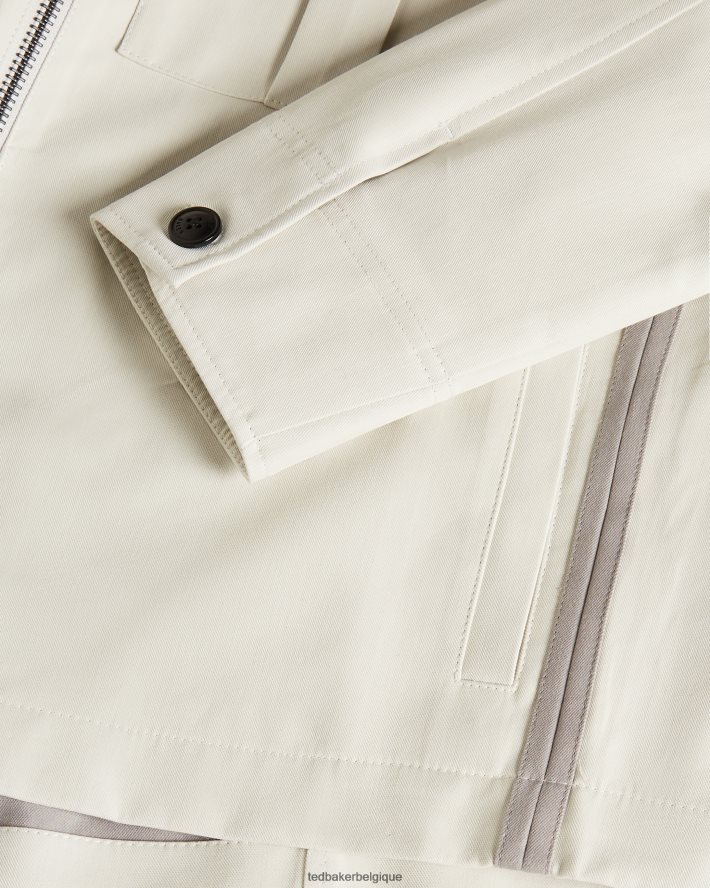 être Ted Baker Hommes veste courte bodley double face écru FR8J421527 vêtements