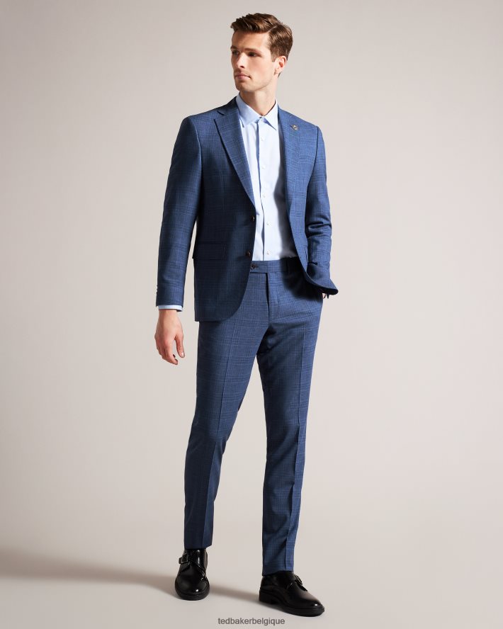 être Ted Baker Hommes veste de costume à carreaux bleu marine drydenj marine FR8J421483 vêtements