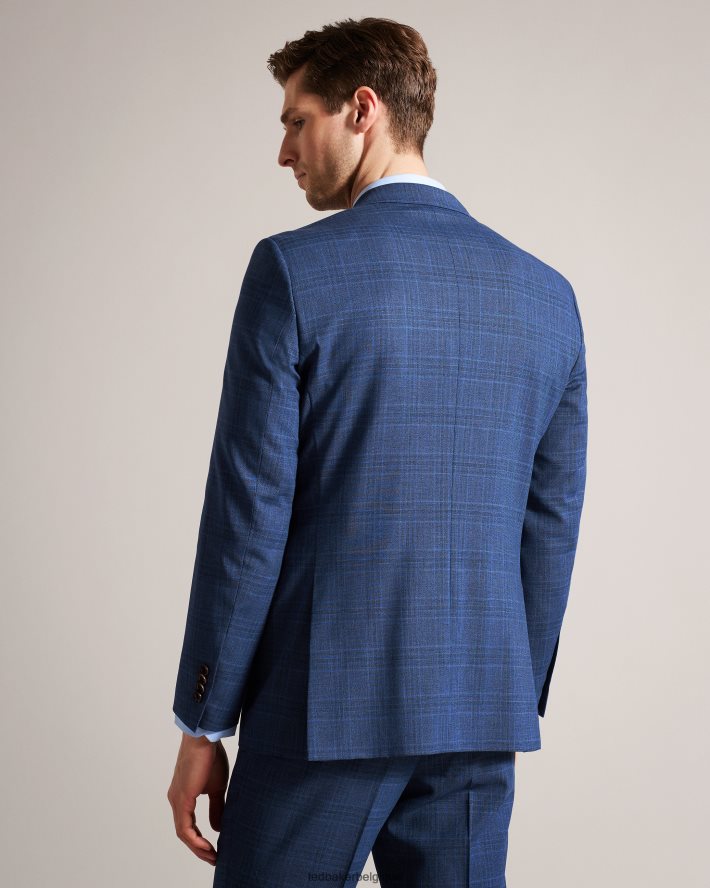 être Ted Baker Hommes veste de costume à carreaux bleu marine drydenj marine FR8J421483 vêtements
