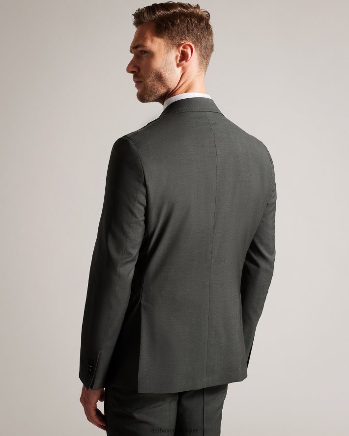 être Ted Baker Hommes veste de costume en peau de requin en pure laine richanj kaki FR8J421355 vêtements