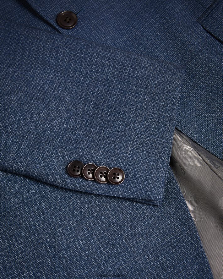 être Ted Baker Hommes veste de costume en tweed bleu marine Raithj marine FR8J421579 vêtements