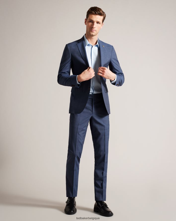 être Ted Baker Hommes veste de costume en tweed bleu marine Raithj marine FR8J421579 vêtements