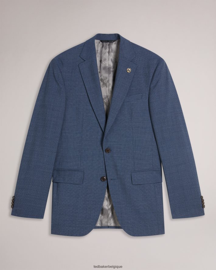 être Ted Baker Hommes veste de costume en tweed bleu marine Raithj marine FR8J421579 vêtements